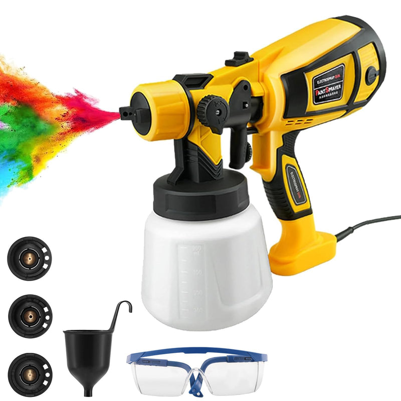 Pistola de Pintura Elétrica - Com uma pistola de pintura poderá aplicar tintas ou vernizes em paredes, tetos e móveis.