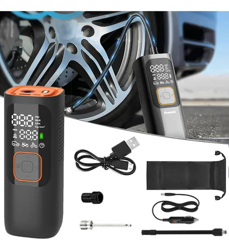 Bomba de Ar Recarregável Portátil – Praticidade em qualquer lugar!